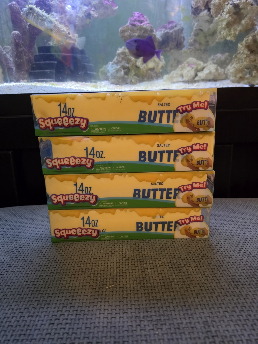 Sunny Days Squeeezy Jumbo Salted Butter Squishy Toy 14oz